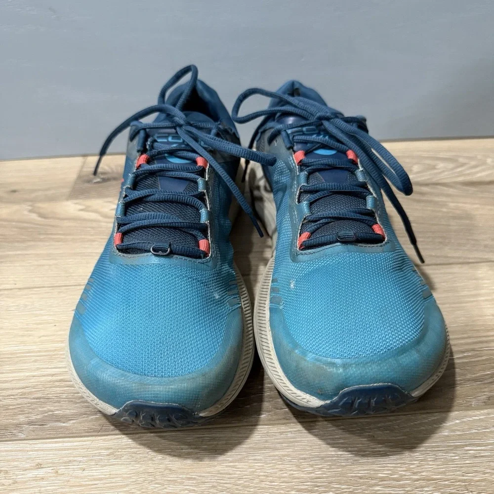Topo Athletic MT-5 Trail Running Shoes Mens 10 Blue Teal Vibram Sole M-MT-5